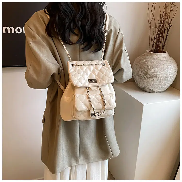 Women's Crossbody Bag Set of 3 with Chain & Textured Design — feature 29