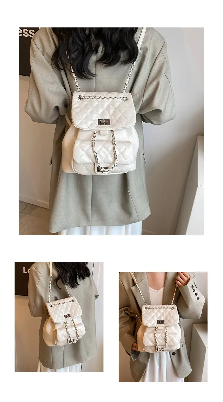 Women's Crossbody Bag Set of 3 with Chain & Textured Design — feature 4