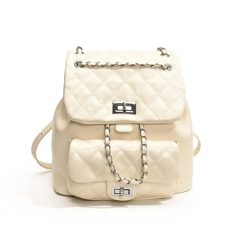 Women's Crossbody Bag Set of 3 with Chain & Textured Design - Image 2
