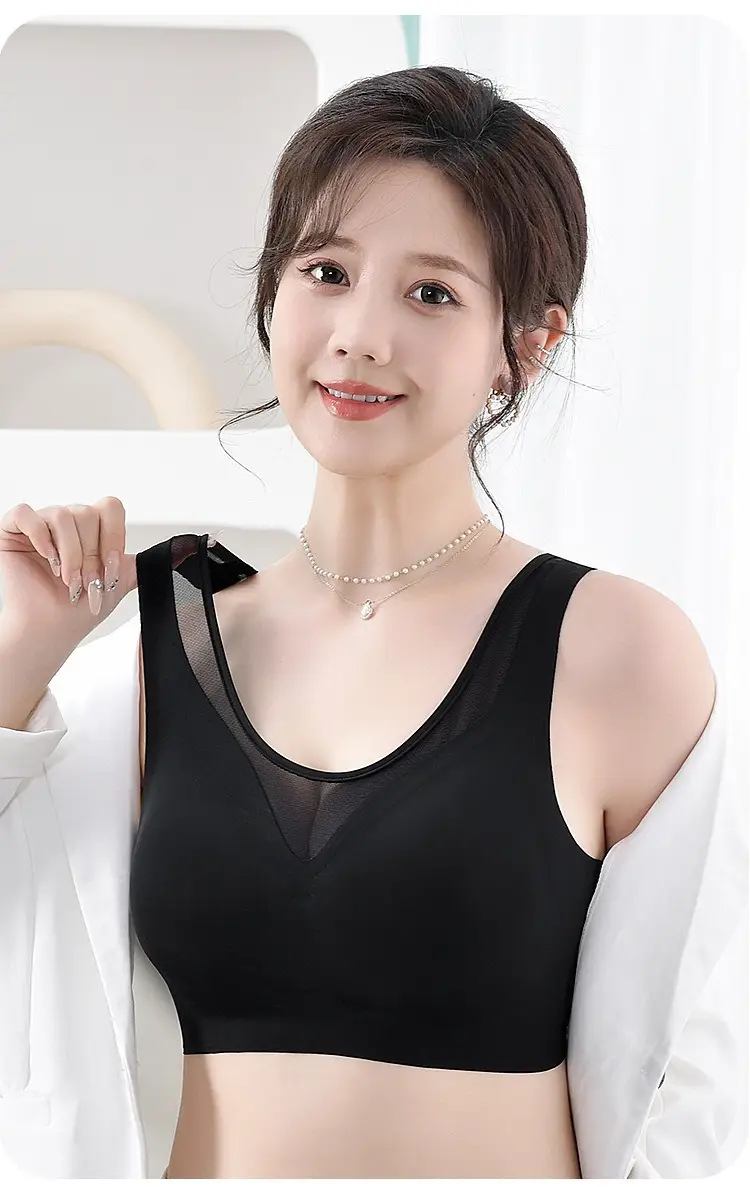 Spring Underwear Set with Chest Pad Vest & No Steel Rings — feature 17