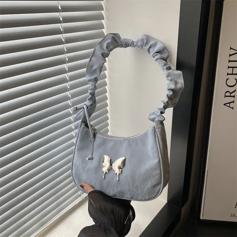 2024 Butterfly Design Shoulder Bag White - Image 5