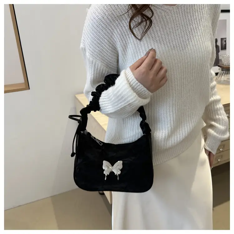 2024 Butterfly Design Shoulder Bag White — feature 10