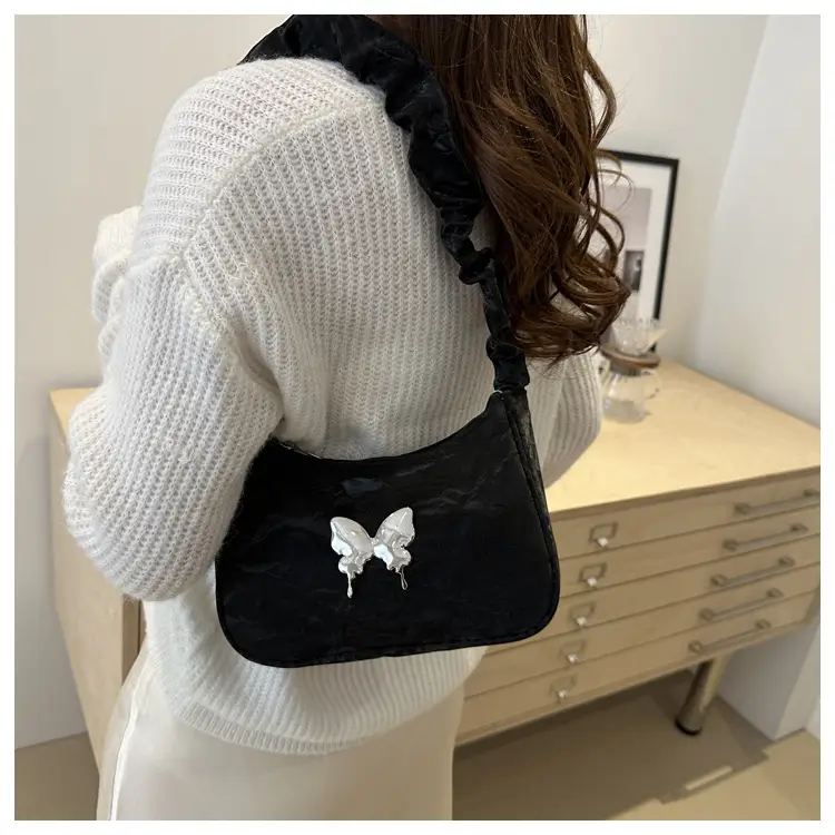 2024 Butterfly Design Shoulder Bag White — feature 11