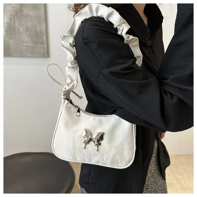 2024 Butterfly Design Shoulder Bag White — feature 12