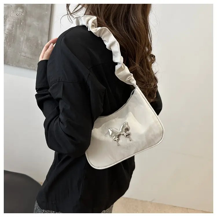 2024 Butterfly Design Shoulder Bag White — feature 13