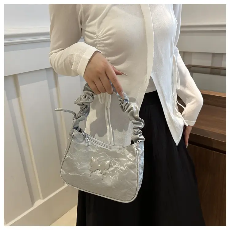 2024 Butterfly Design Shoulder Bag White — feature 15
