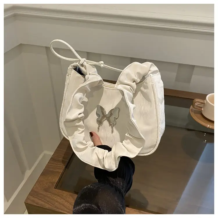 2024 Butterfly Design Shoulder Bag White — feature 21