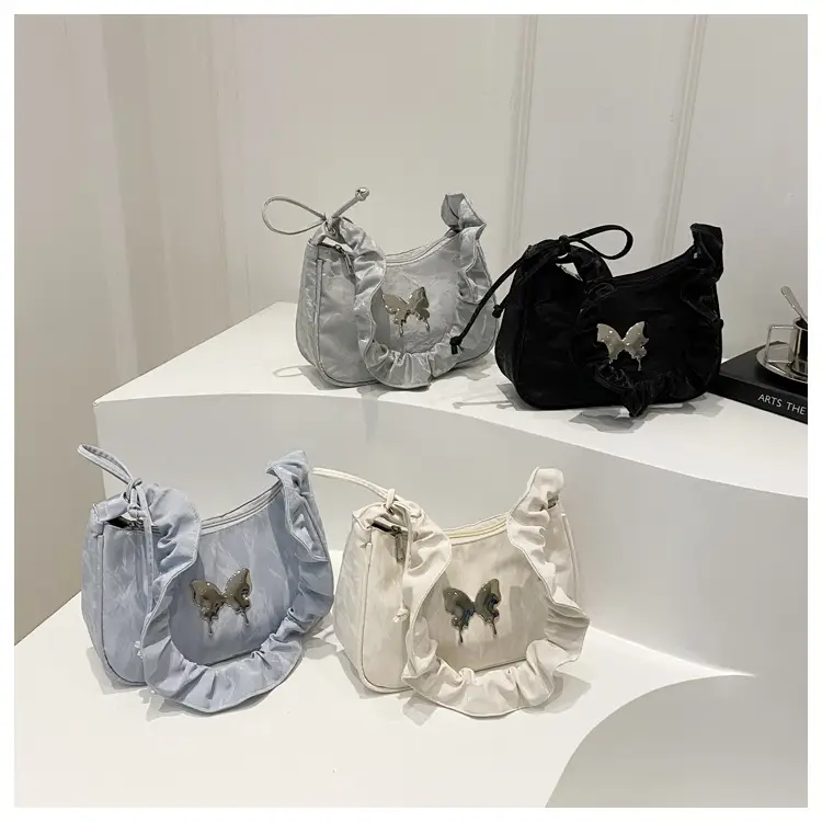 2024 Butterfly Design Shoulder Bag White — feature 28