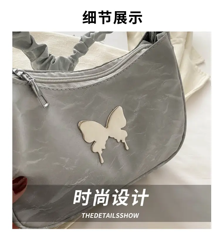 2024 Butterfly Design Shoulder Bag White — feature 4