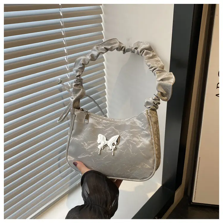 2024 Butterfly Design Shoulder Bag White - Image 4