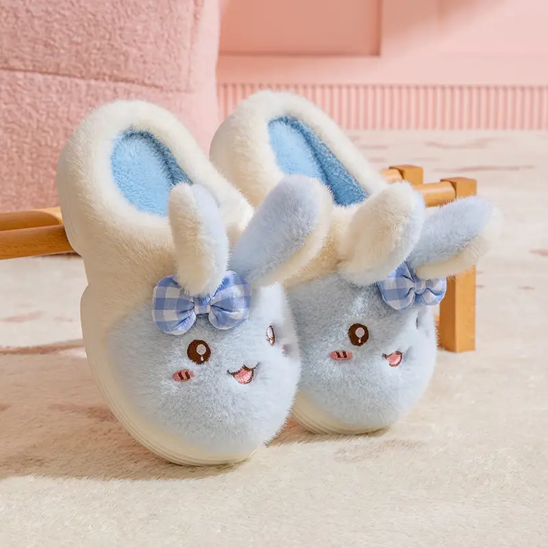 Cute Cartoon Cotton Slippers for Women in Autumn and Winter Indoor Home Non-Slip Warm Fleece-Lined Thickeneded Plush Kitten Cotton Slippers - Image 10