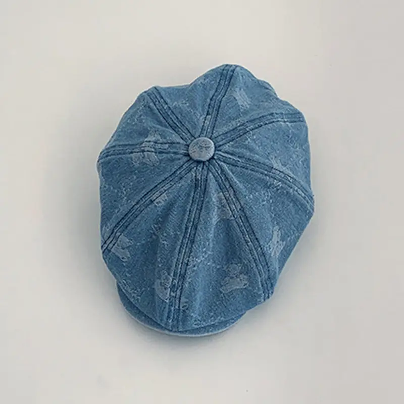 Japanese Style Denim Bear Hat for Women - Image 2