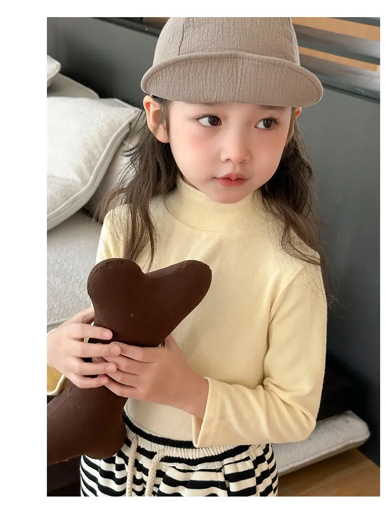Girls Pink Long Sleeve Cashmere Shirt Set — feature 14