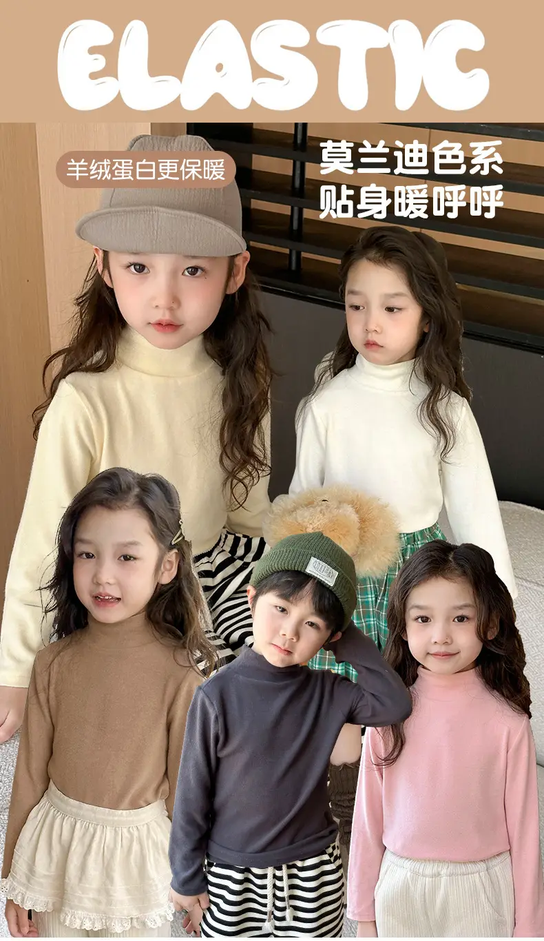 Girls Pink Long Sleeve Cashmere Shirt Set — feature 2