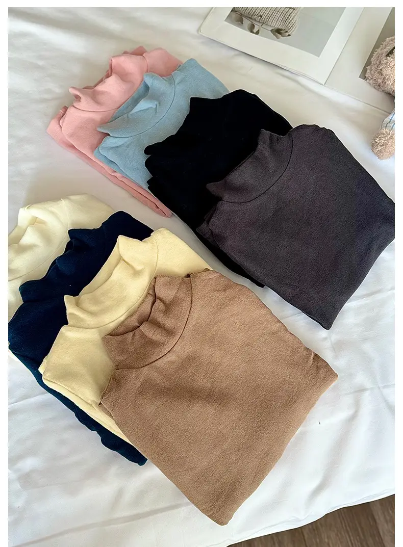 Girls Pink Long Sleeve Cashmere Shirt Set — feature 4