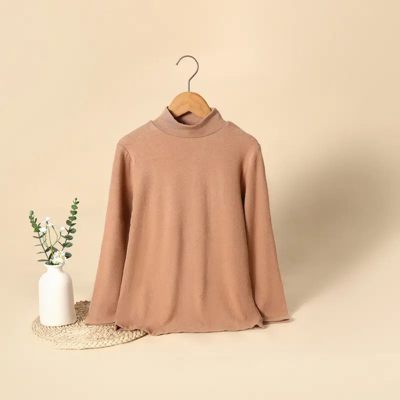 Girls Pink Long Sleeve Cashmere Shirt Set - Image 4