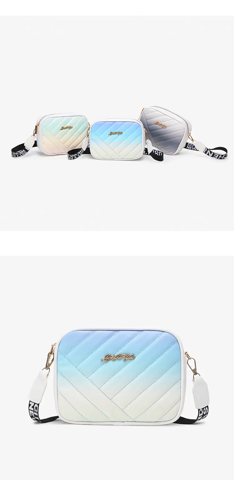 Linguette Women's Rainbow Square Bag Crossbody Photo Bag — feature 6