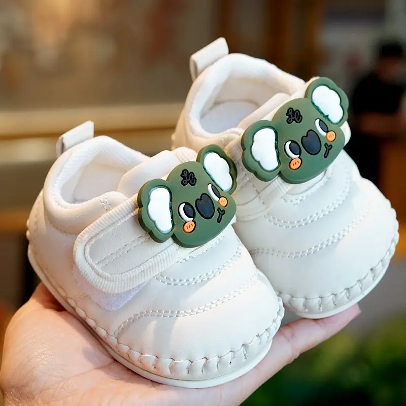 Baby Shoes White Soft Sole Cartoon Non-slip 0-1Yr