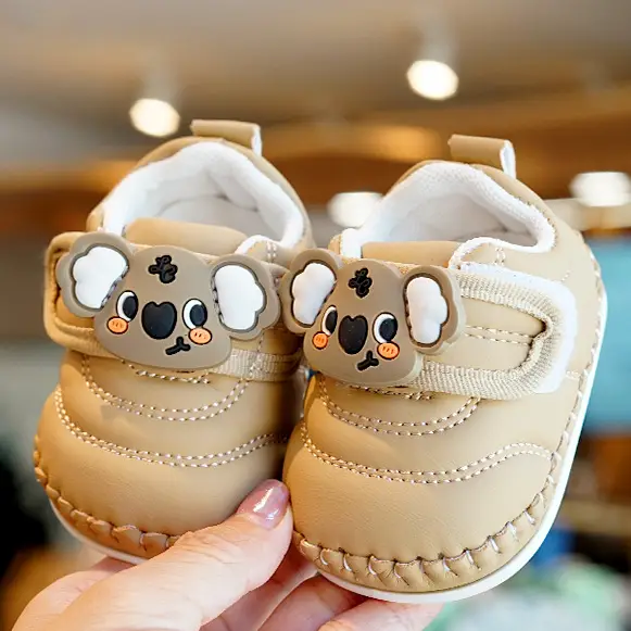 Baby Shoes White Soft Sole Cartoon Non-slip 0-1Yr