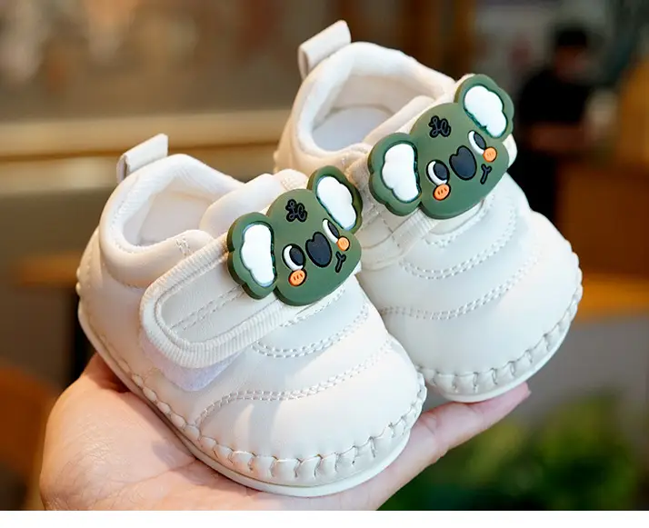 Baby Shoes White Soft Sole Cartoon Non-slip 0-1Yr — feature 5