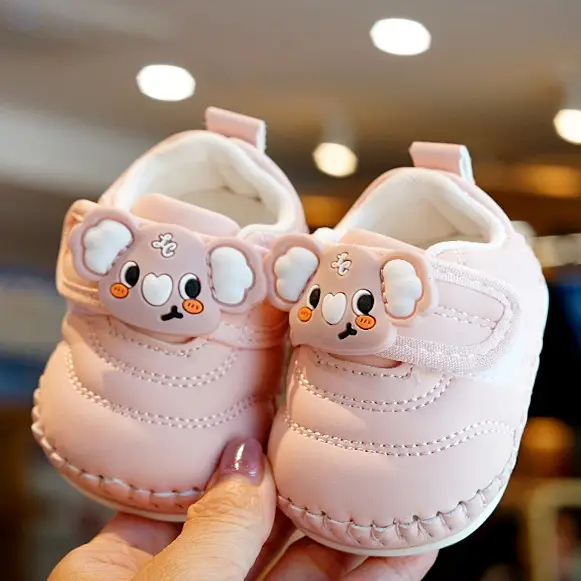 Baby Shoes White Soft Sole Cartoon Non-slip 0-1Yr