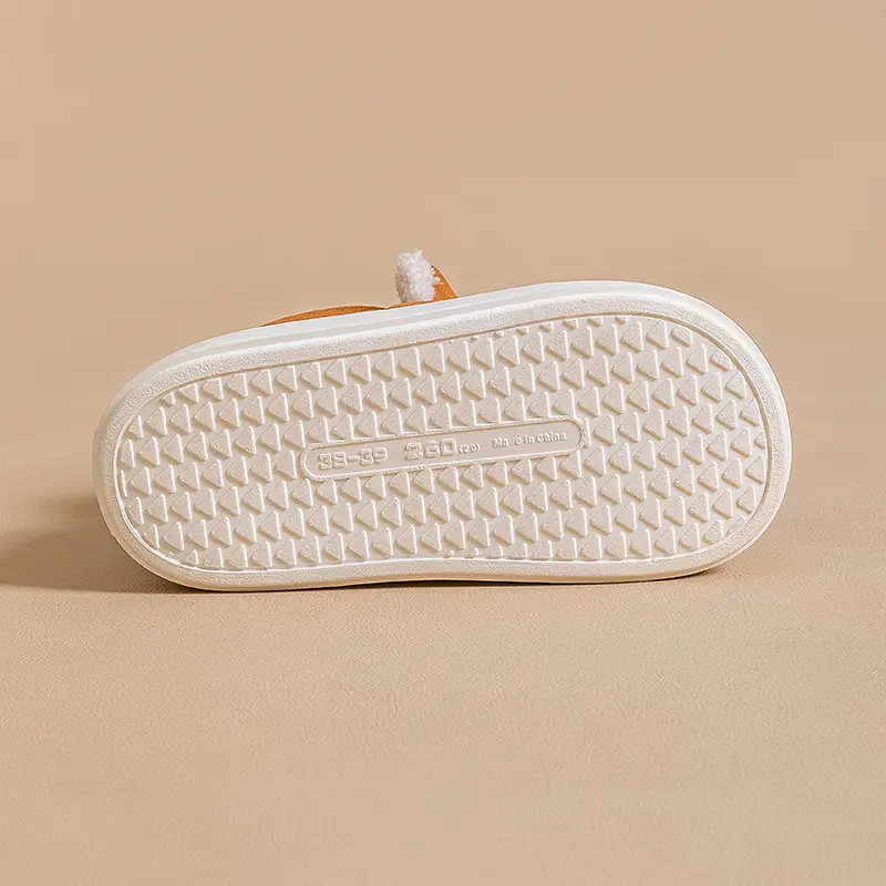 Lightweight autumn and winter warm plush soft comfortable bag with cotton slippers lovers all-match home indoor home shoes - Image 9