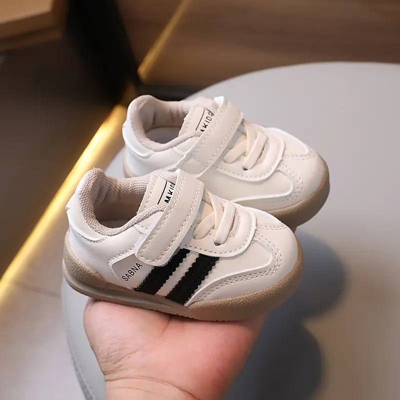 New Baby Board Shoes White Blue All Match German Training