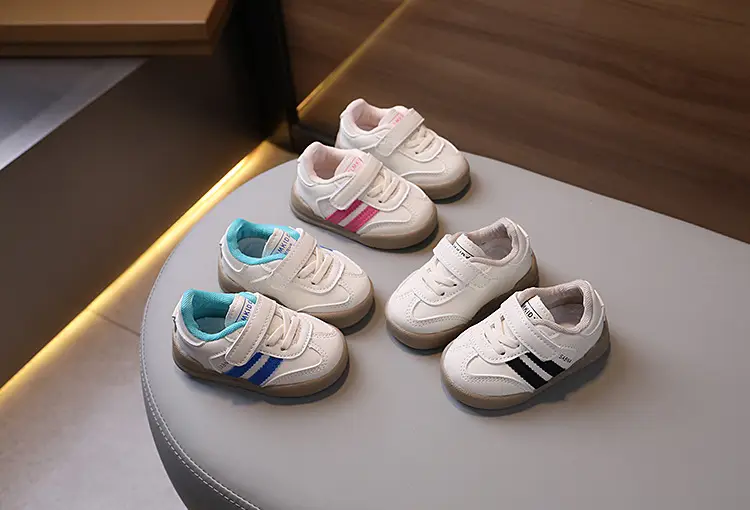 New Baby Board Shoes White Blue All Match German Training — feature 2