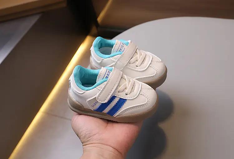 New Baby Board Shoes White Blue All Match German Training — feature 9