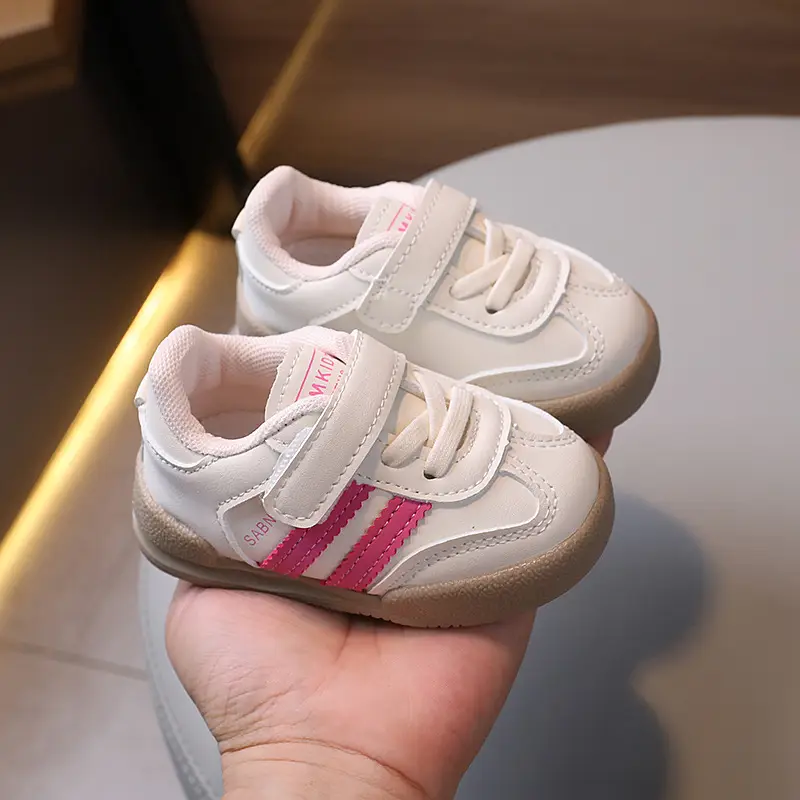 New Baby Board Shoes White Blue All Match German Training
