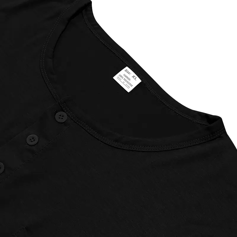 Men's Blue Slim Fit Long Sleeve T-Shirt — feature 23