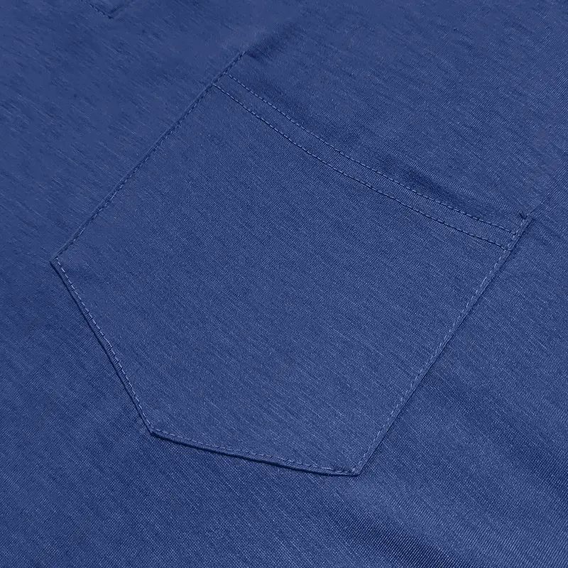Men's Blue Slim Fit Long Sleeve T-Shirt — feature 48