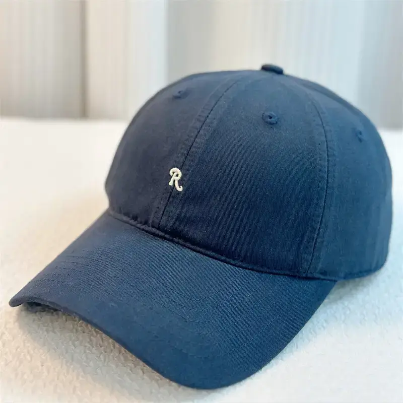Purple Letter R Embroidered Baseball Cap - Image 3