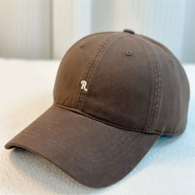 Purple Letter R Embroidered Baseball Cap - Image 4