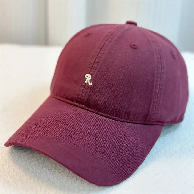 Purple Letter R Embroidered Baseball Cap - Image 5
