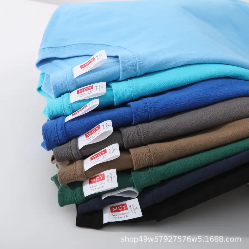 Men Blue Cotton T-Shirt Loose Fit 200G — feature 10