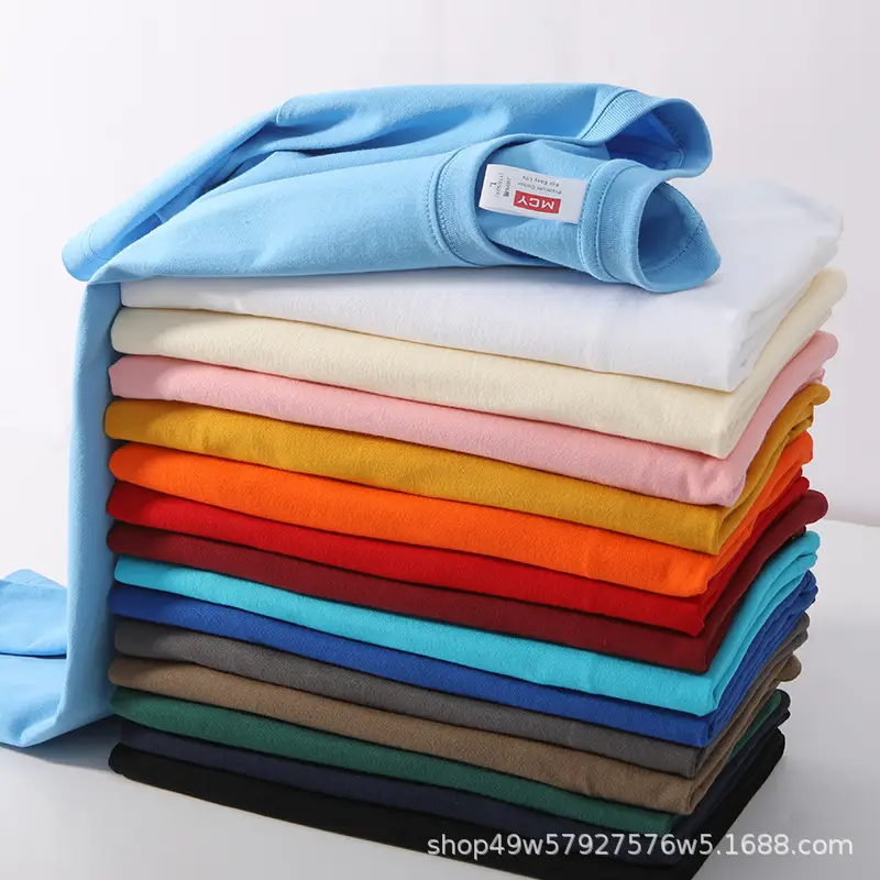 Men Blue Cotton T-Shirt Loose Fit 200G — feature 14