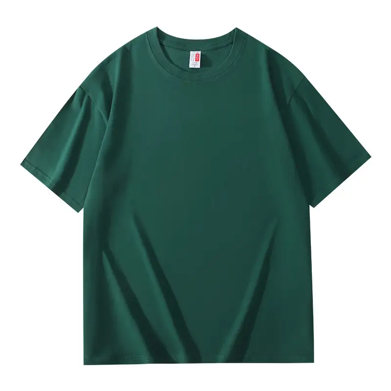 Men Blue Cotton T-Shirt Loose Fit 200G - Image 7