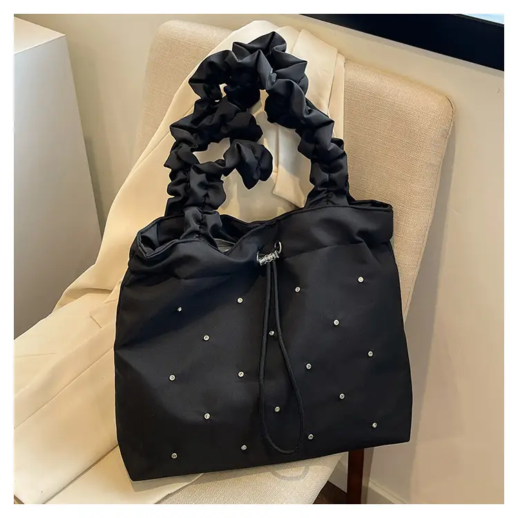 2024 Waterproof Drawstring Shoulder Bag Light Blue Nylon — feature 17