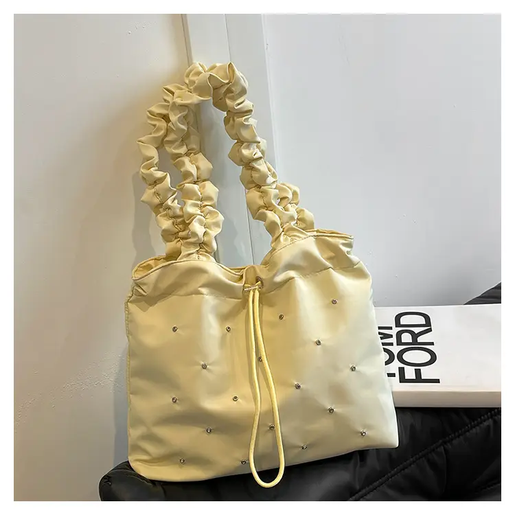 2024 Waterproof Drawstring Shoulder Bag Light Blue Nylon — feature 18