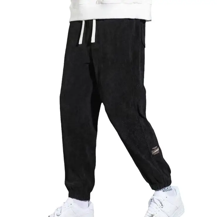 Men Fleece Lined Grey Sweatpants Winter - Image 11
