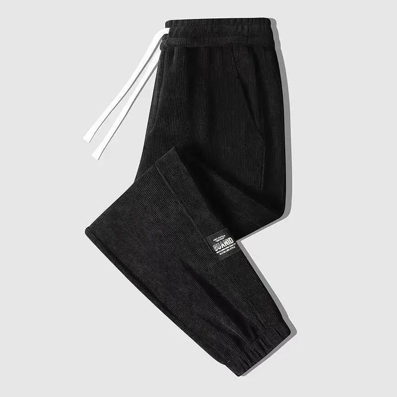 Men Fleece Lined Grey Sweatpants Winter - Image 4