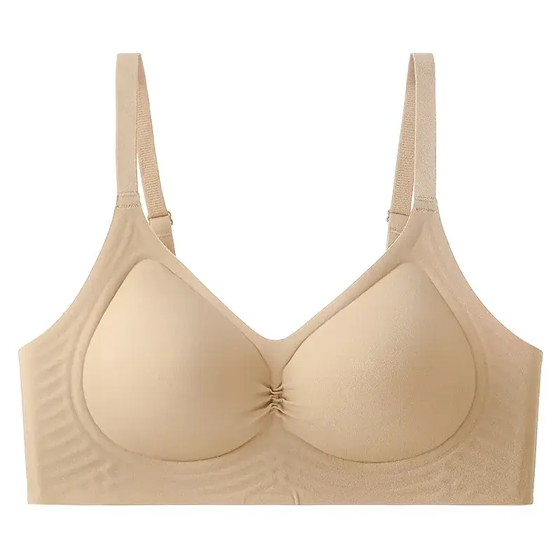 Traceless Pull-up Bra Women Small No Steel Ring Anti-Sagging - Image 2