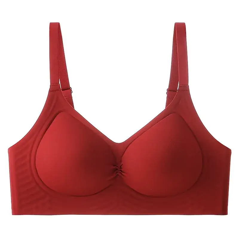 Traceless Pull-up Bra Women Small No Steel Ring Anti-Sagging - Image 3