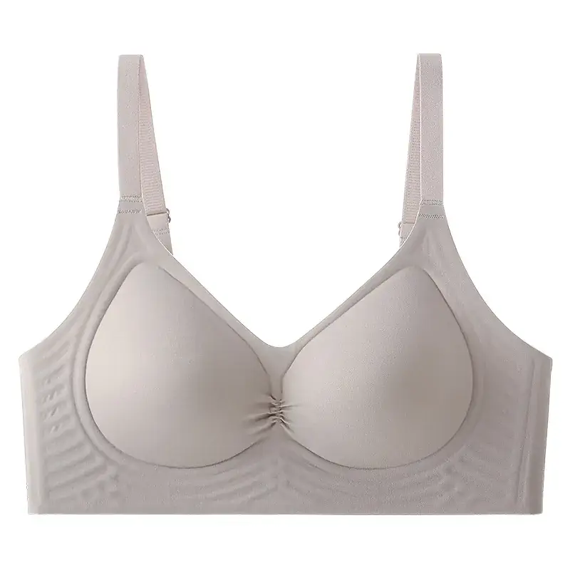 Traceless Pull-up Bra Women Small No Steel Ring Anti-Sagging - Image 4