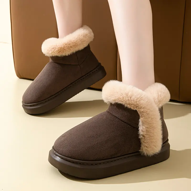 Women Fleece Lined Snow Boots Winter Warm Non-Slip - Image 5