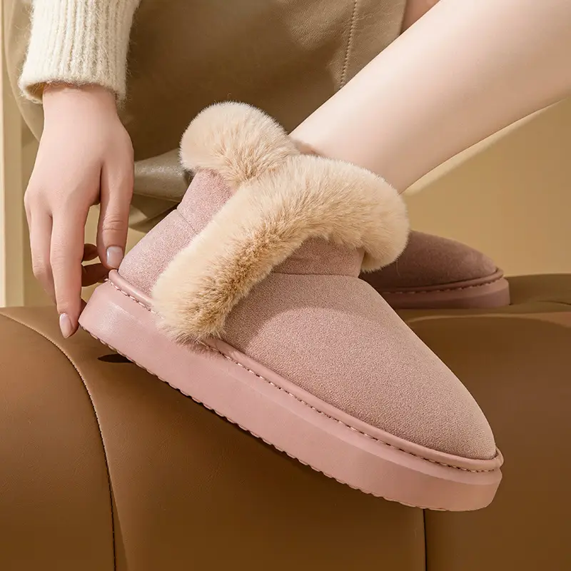 Women Fleece Lined Snow Boots Winter Warm Non-Slip - Image 6