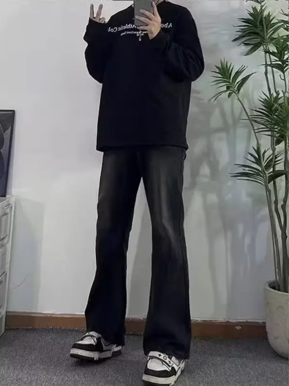 Black Slimming High Street Pants for Men - Image 5