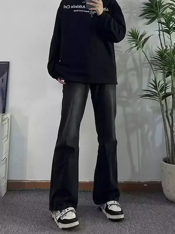 Black Slimming High Street Pants for Men - Image 6