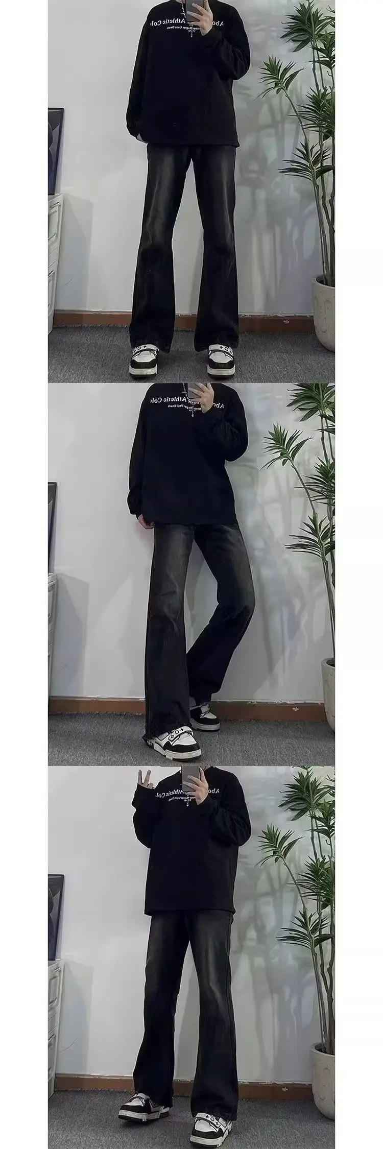 Black Slimming High Street Pants for Men — feature 5